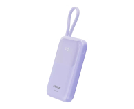 CANYON Powerbank OnPower 101 z kablem 10000 mAh PD22.5W Fioletowy - 1320626 - zdjęcie 2